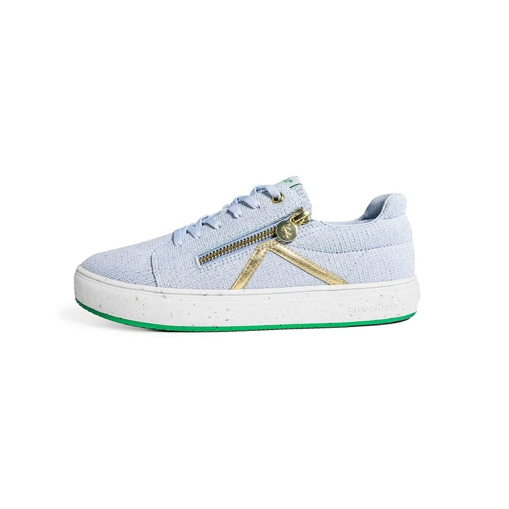 KOKOLU Women's Comfort Sneaker, Blue, 10